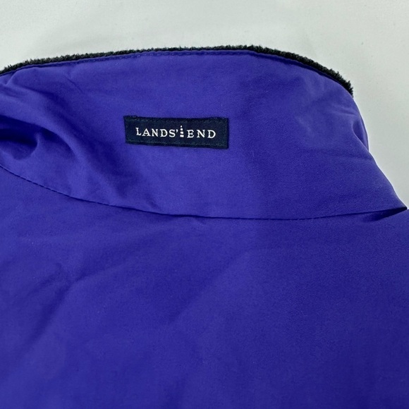 Lands' End Softshell Purple Polartec Fleece Lined Jacket Full Zip Size XL Tall - Picture 4 of 8